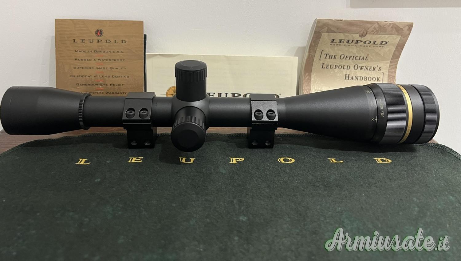 Vendo o scambio Cannocchiali - Ottica Leupold BR-24x-D 40 --- 24 Fissa Vendo o scambio Cannocchiali - Ottica Leupold BR-24x-D 40 --- 24 Fissa