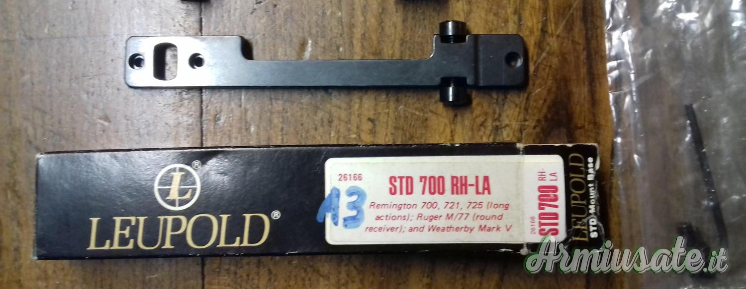 BASE LEUPOLD PER REMINGTON 700, RUGER M/77, WEATHERBY MARK V.. SOLO TEL. BASE LEUPOLD PER REMINGTON 700, RUGER M/77, WEATHERBY MARK V.. SOLO TEL.