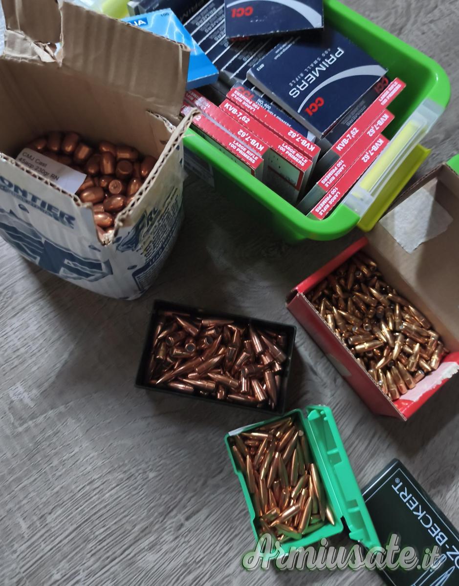 Palle varie: 45 ACP, 223 rem., 7.62x39 Palle varie: 45 ACP, 223 rem., 7.62x39