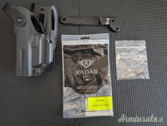 Fondina per JPX4 in Kydex colore nero per mancini