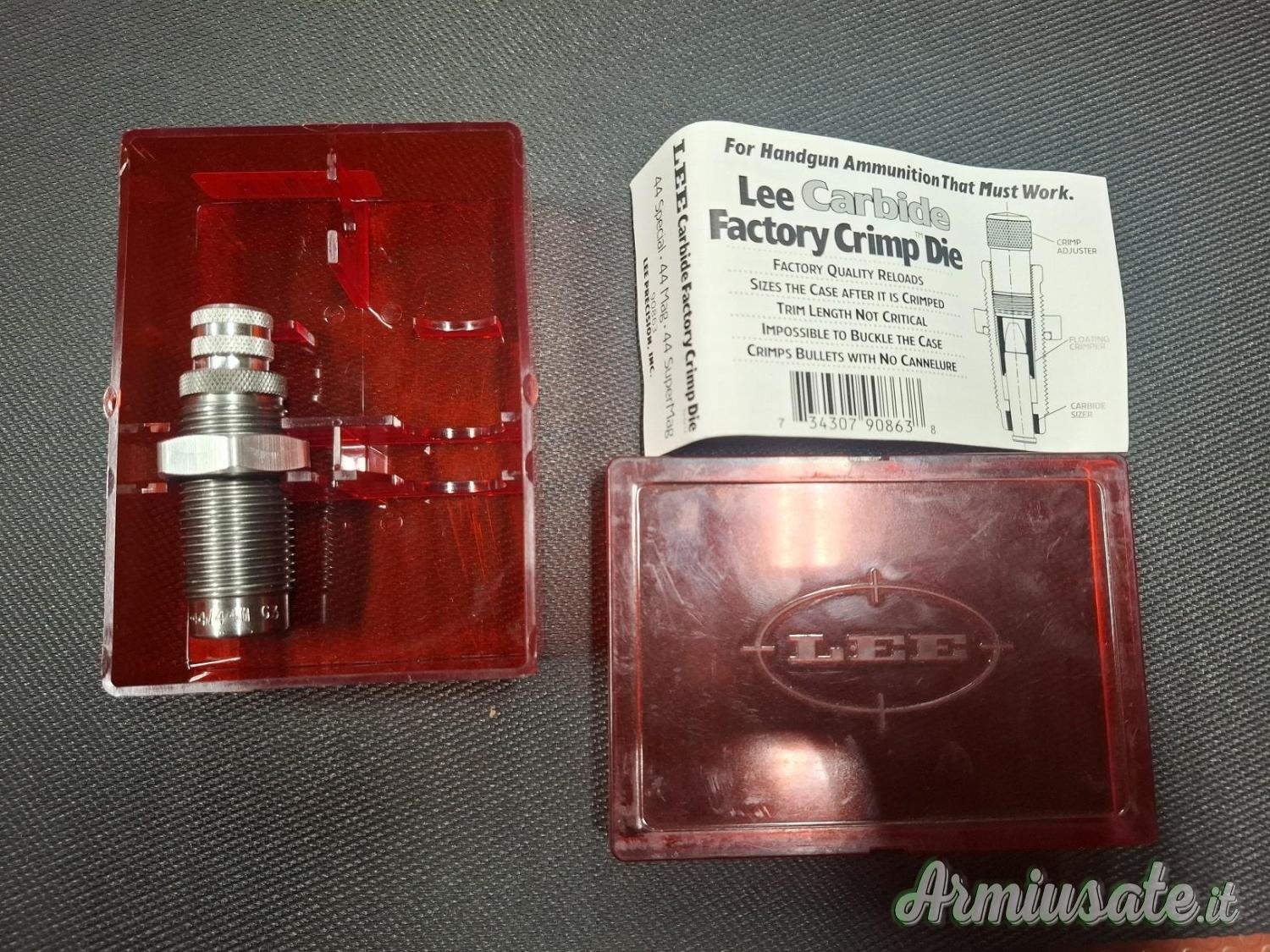 Carbide Factory Crimp Die 44 Magnum / 44 Special / 44 SuperMag LEE 90863 Carbide Factory Crimp Die 44 Magnum / 44 Special / 44 SuperMag LEE 90863