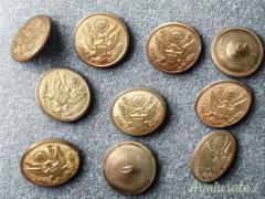 10 Bottoni originali militari USA 10 Bottoni originali militari USA