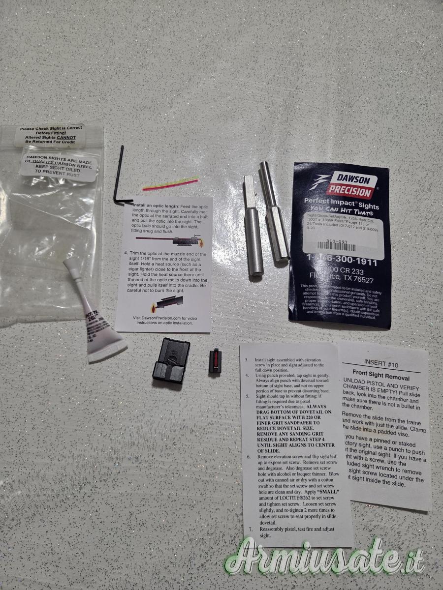 Set di mira Glock Set di mira Glock