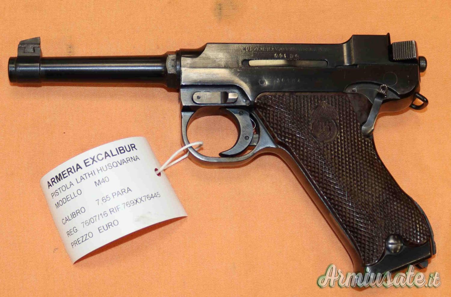 Pistola Lathi-Husqvarna M40 Cal. 7,65 Para Pistola Lathi-Husqvarna M40 Cal. 7,65 Para