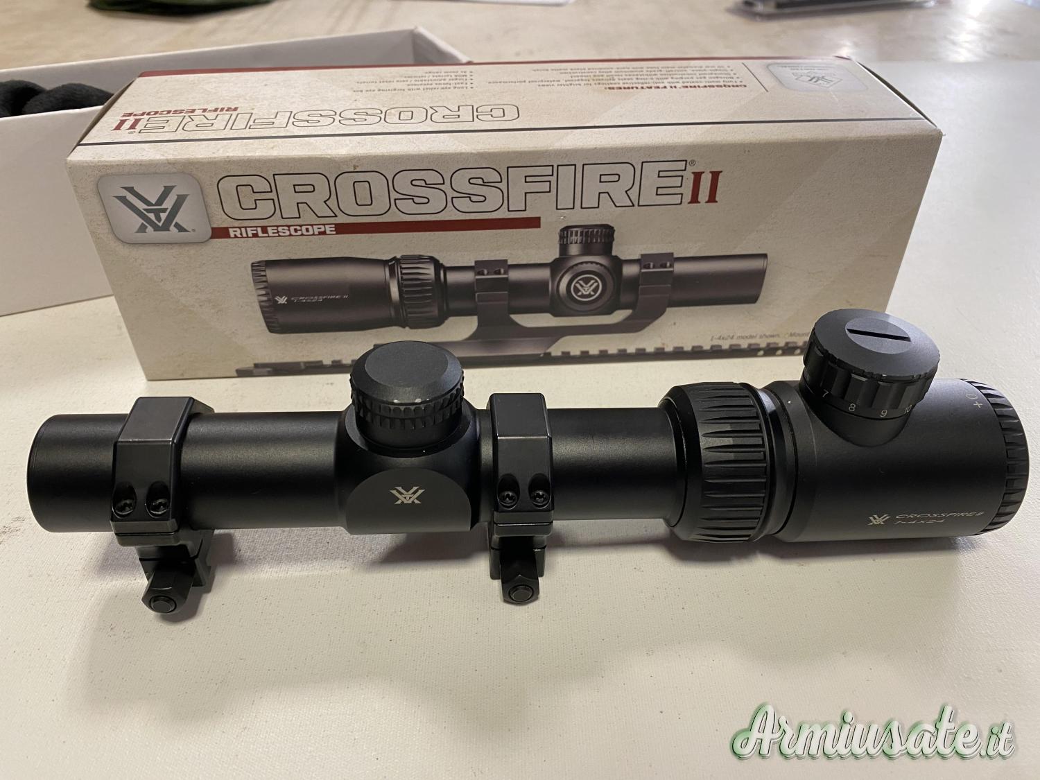 Vortex crossfire II 1-4X24 usato con anelli Vortex crossfire II 1-4X24 usato con anelli
