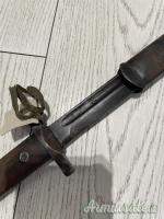 BAIONETTA+FODERO  1891 LAMA FISSA COMPLETA PERFETTA