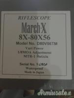 Vendesi ottica March - X 8x80 - 56 - SFP