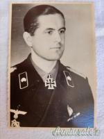 Fotografia epoca nazista Major Guido von Wartenberg “11^ Panzer-Division” del HEER-WEHRMACHT