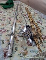 Sciabola completa di fodero metallico da ufficiale dell'Esercito