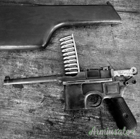 Mauser C96 Broomhandle Lastrina di Caricamento 7.63 mm 9 mm Stripper Clip Ex Ordinanza Pistola