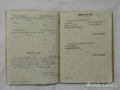 Libretto arruolamento regia guardia di finanza, 1890