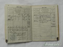 Libretto arruolamento regia guardia di finanza, 1890