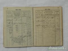 Libretto arruolamento regia guardia di finanza, 1890