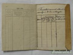 Libretto arruolamento regia guardia di finanza, 1890