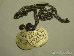 Piastrina riconoscimento WWI  28 €. Spedita