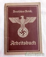 Libretto di lavoro tedesco d'epoca nazista cosiddetto “ARBEITSBUCH
