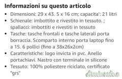 Zaino Invicta - verde militare