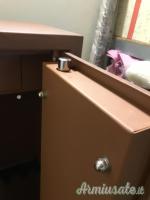 Cassaforte fucili 5 posti effetto legno