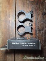 Anelli ottica 34 mm profilo alto