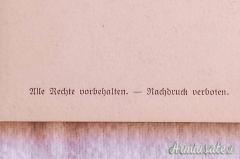 Cartolina d’epoca nazista con il “FÜHRER” Adolf Hitler ed al verso bollo con annullo postale 1942