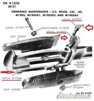 Kit Ripristino Pulsante Baionetta Garand - Springfield