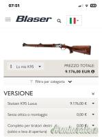 Blaser k 95 stutzen luxus 7x65mmR Brenneke