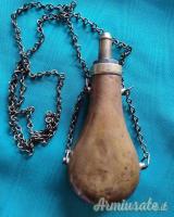 Antica fiaschetta portapolvere 1800