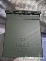 Tre cassette porta munizioni dell'esercito USA