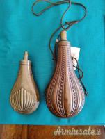 Antica GRANDE fiaschetta portapolvere 1800