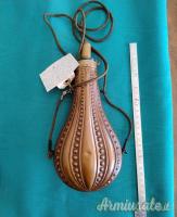 Antica GRANDE fiaschetta portapolvere 1800