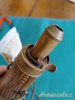 Antica GRANDE fiaschetta portapolvere 1800