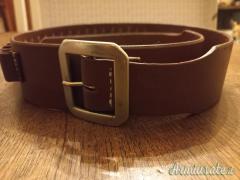 Cinturone in cuoio con portacolpi cal. 38