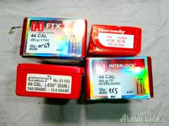 Palle Hornady per cal44/444 da 265 grs