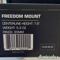 Attacco cantilever Freedom Light 30 mm nero