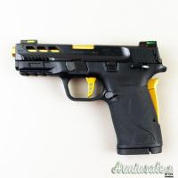 Smith & Wesson M&P380 EZ M2.0 Shield Ported Gold 3.75'  .380 ACP  | 9x17mm Browning Short