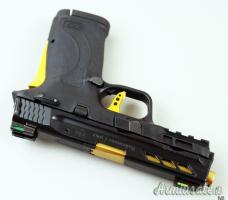 Smith & Wesson M&P380 EZ M2.0 Shield Ported Gold 3.75'  .380 ACP  | 9x17mm Browning Short