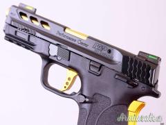 Smith & Wesson M&P380 EZ M2.0 Shield Ported Gold 3.75'  .380 ACP  | 9x17mm Browning Short