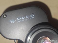 BINOCOLO NERO SOVIETICO БПЦ2 MADE IN USSR 12X40 N81078268 ALTA DEFINIZIONE CON CUSTODIA E TRACOLLA