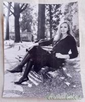 Fotografia in formato “molto grande” che ritrae Maria Mussolini nuora di Benito Mussolini anni '50