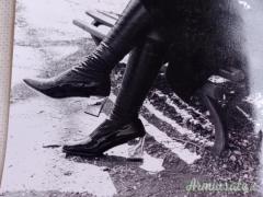 Fotografia in formato “molto grande” che ritrae Maria Mussolini nuora di Benito Mussolini anni '50