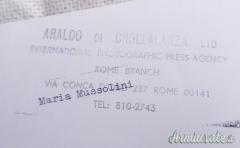 Fotografia in formato “molto grande” che ritrae Maria Mussolini nuora di Benito Mussolini anni '50