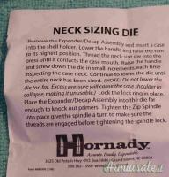 Die  Hornady 30-30 Short .308 Neck Die