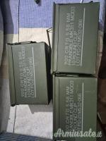 Tre cassette porta munizioni dell'esercito USA