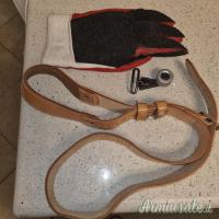 Cinghia completa con hand stop e guanto sinistro per tiro accademico