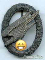 LUFTWAFFE WW2 DISTINTIVO TEDESCO PARACADUTISTA JUNCKER ORIGINALE