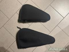 COPPIA BORSETTO TRIANGOLARE PORTA-PISTOLA IN CORDURA M e L