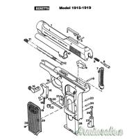 Percussore Beretta 15-19 e 1922 cal. 7,65