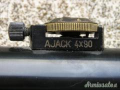 WWII German Wehrmacht AJACK 4x90 Sniper Scope With high turret mounts