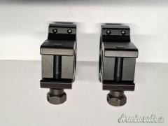 Coppia anelli ø 30 mm H 20 mm per basi Weaver