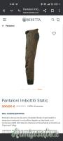 PANTALONI BERETTA IMBOTTITI STATIC